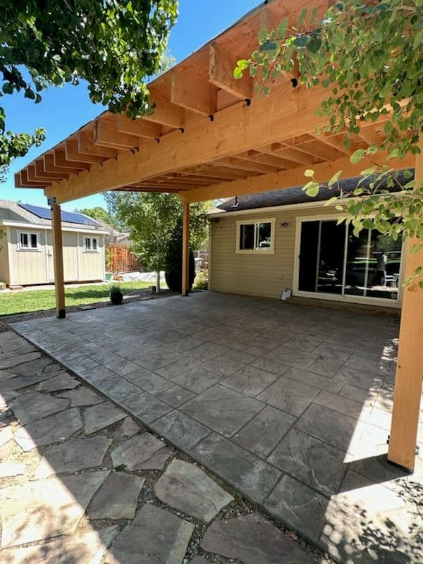 Beautiful Cedar Pergola Enhances Outdoor Living