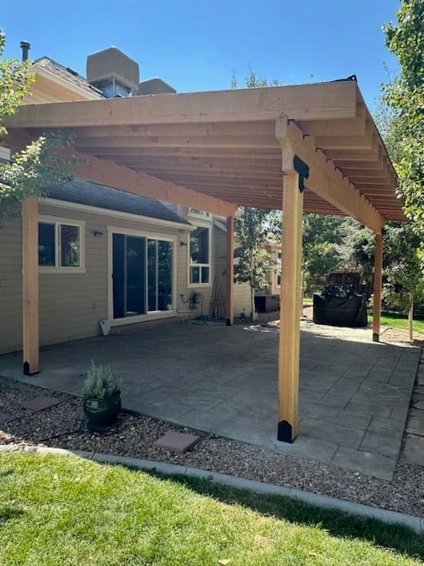 Beautiful Cedar Pergola Enhances Outdoor Living
