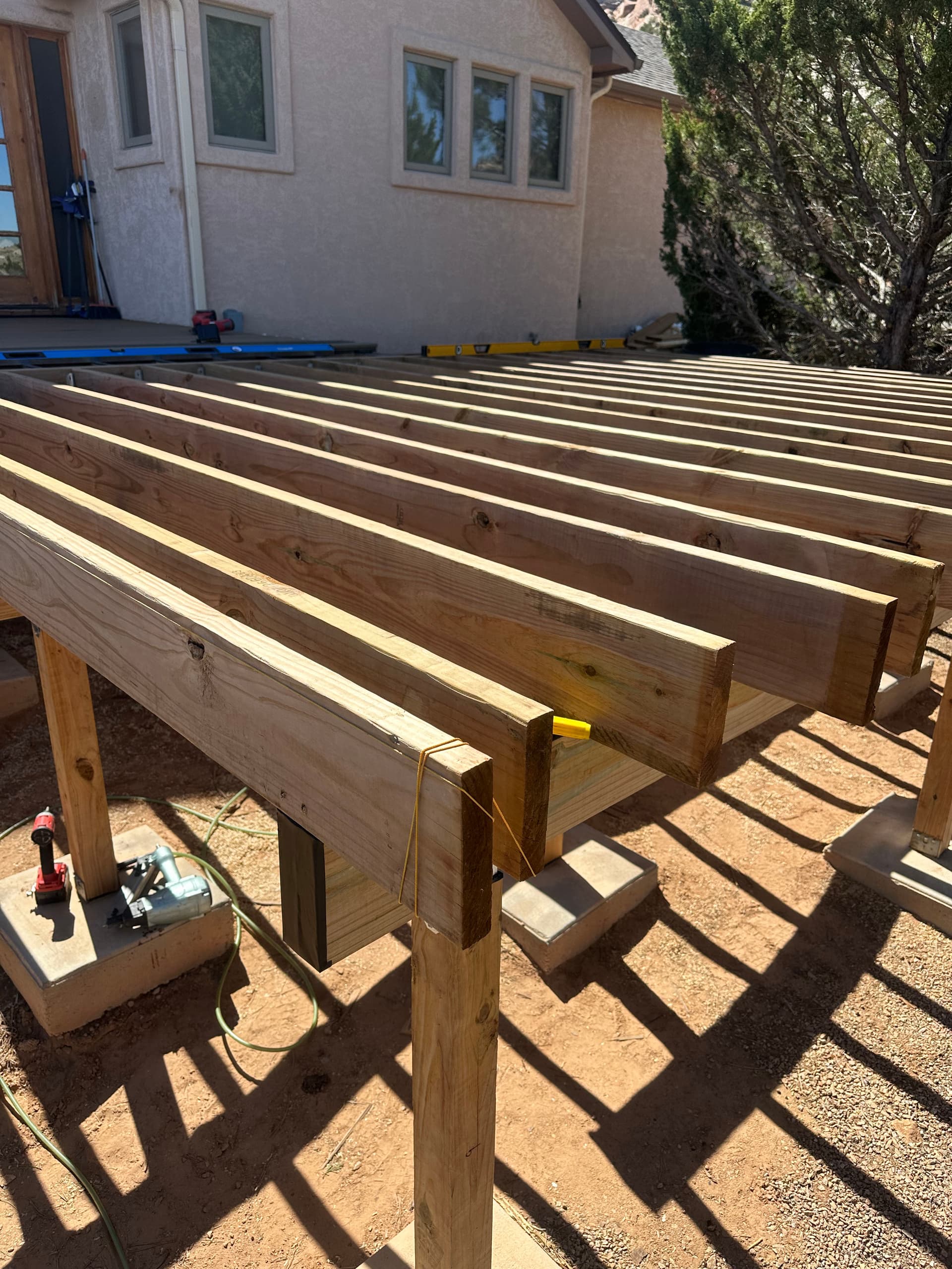 Gallery photos for Massive Hot Tub Deck Build in Progress with Stunning Views: Image #1